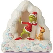 Dr. Seuss The Grinch and Max Listening on Snow by Jim Shore Statue