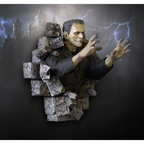 Frankenstein 1:1 Scale Life-Size Wall Sculpture Mount