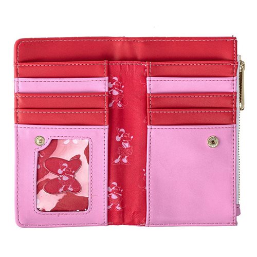 Minnie Mouse Pink Polka Dot Flap Wallet
