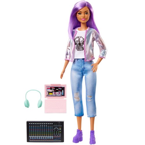 Barbie Career of the Year Music Producer Doll with Purple Hair