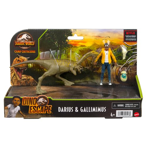 Jurassic World Darious and Dinosaur Figure Set