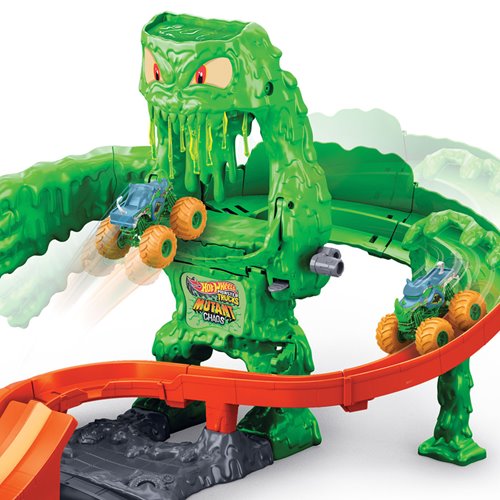 Hot Wheels Monster Trucks Mutant Chaos Monster Takedown Playset