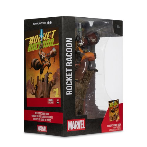 Marvel Wave 7 Rocket Racoon A Chasing Tale #1 1:6 Scale Posed Figure with Scene and Comic