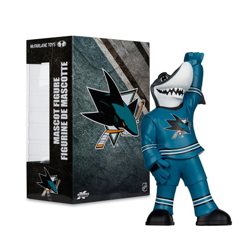 NHL San Jose Sharks S.J. Sharkie Mascot Posed Figure