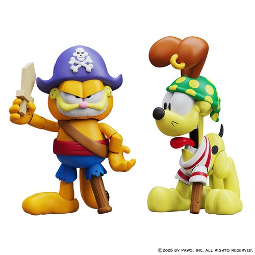 Garfield's Halloween Adventure Pirate Garfield and Pirate Odie Action Figure 2-Pack