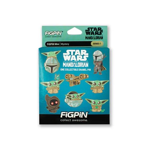 Star Wars Mandalorian and Grogu Mystery Minis Series Enamel Pin Display of 10