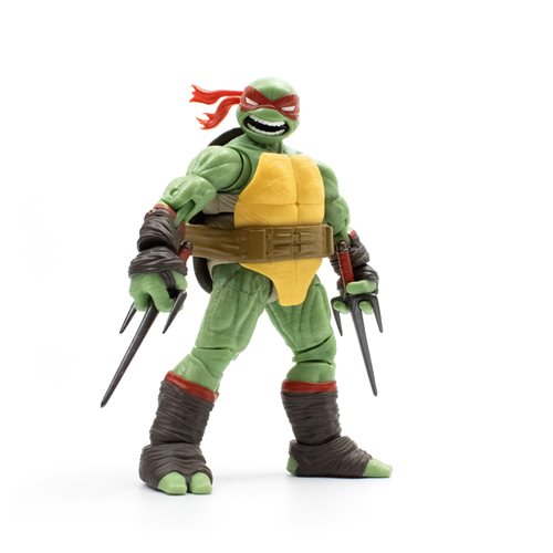 Teenage Mutant Ninja Turtles BST AXN IDW Raphael Action Figure with Metallic Candy Coat GITD Sport B