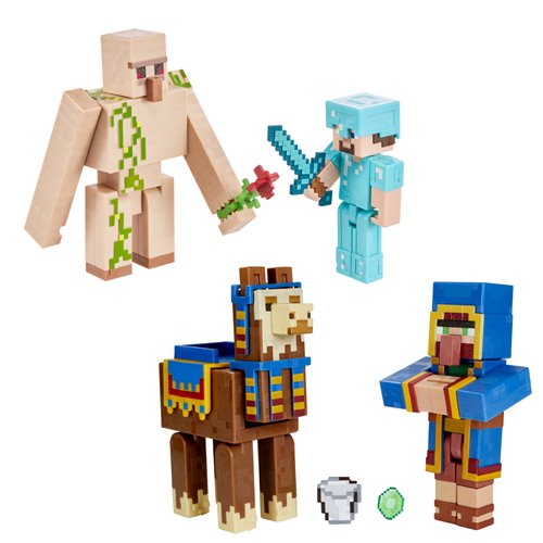 Minecraft Craft-A-Block Action Figure 2-Pack Case of 4