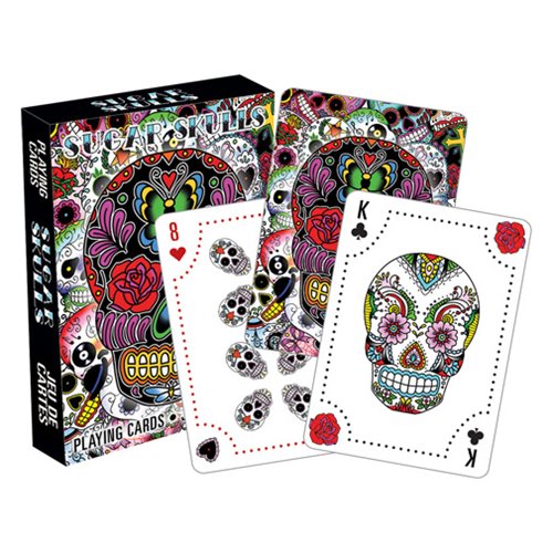Day of the Dead Sugar Skulls Playing Cards