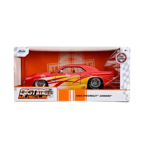 Bigtime Muscle 1969 Chevy Camaro Red 1:24 Scale Die-Cast Metal Vehicle