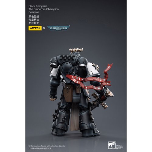 Joy Toy Warhammer 40,000 Black Templars The Emperors Champion Rolantus 1:18 Scale Action Figure