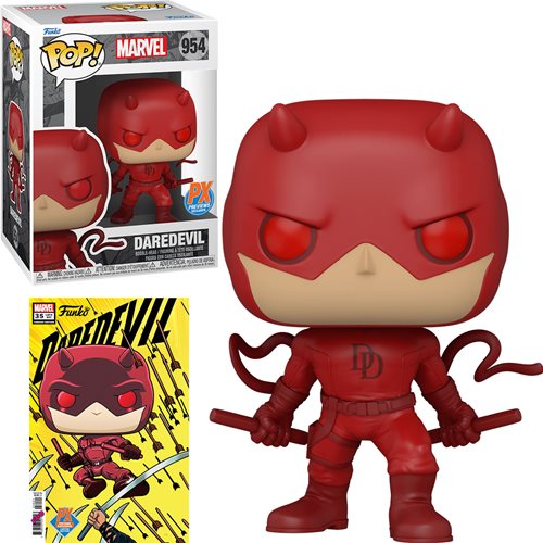 Marvel Daredevil Action Pose Funko Pop! Vinyl Figure - Previews Exclusive with Daredevil #35 Variant Comic