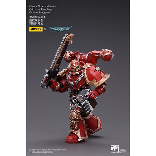 Joy Toy Warhammer 40,000 Chaos Space Marines Crimson Slaughter Brother Maganar 1:18 Scale Action Fig