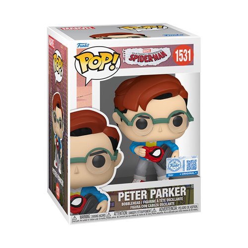 Friendly Neighborhood Spider-Man Peter Parker Funko Pop! Vinyl Figure - Entertainment Earth Exclusiv