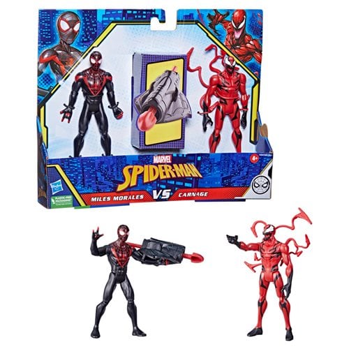 Spider-Man Miles Morales vs. Carnage 6-Inch Action Figure Battle Pack