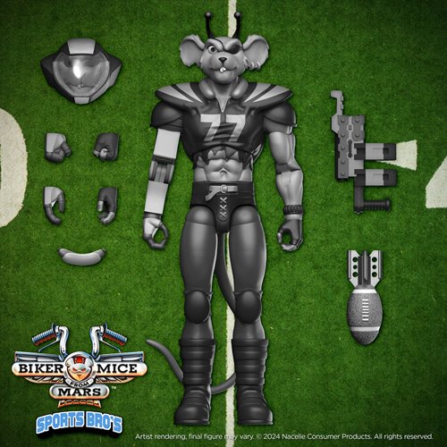 Biker Mice from Mars Sports Bros Touchdown Modo Black and White