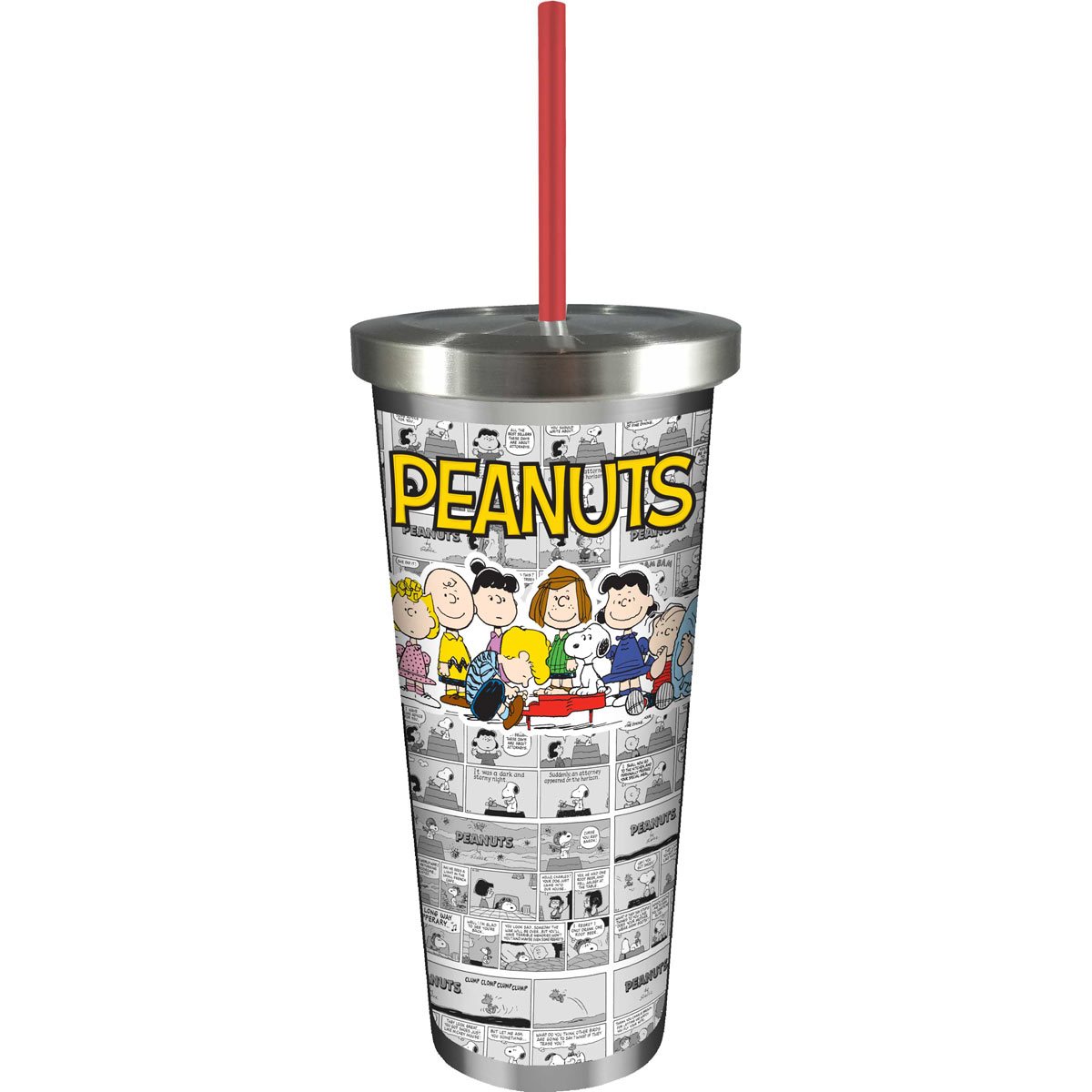 Peanuts 24 oz. Stainless Steel Travel Cup with Straw