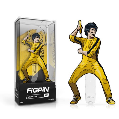 Bruce Lee Yellow Jumpsuit FiGPiN Enamel Pin