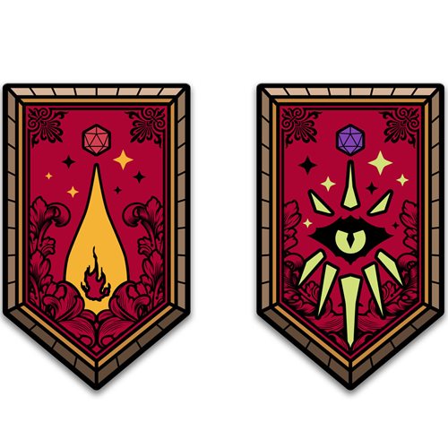 Dungeons & Dragons Character Class Augmented Reality Enamel Pin Set of 12 - Entertainment Earth Excl