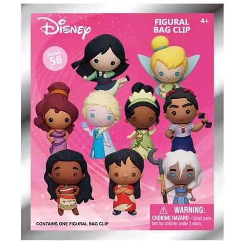 Disney Girl Power 3D Foam Bag Clip Display Case of 24