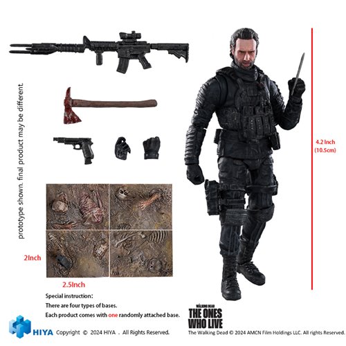 The Walking Dead Ones Who Lived Rick Grimes Exquisite Mini 1:18 Scale Action Figure - Previews Exclu