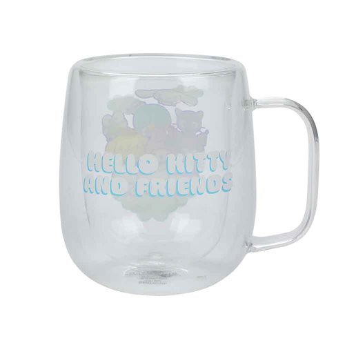 Hello Kitty & Friends 11 oz. Double Wall Glass Mug