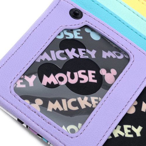 Disney Mickey Mouse Pastel Poses Flap Wallet