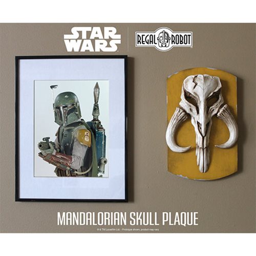 Star Wars Mandalorian Skull 11-Inch Plaque