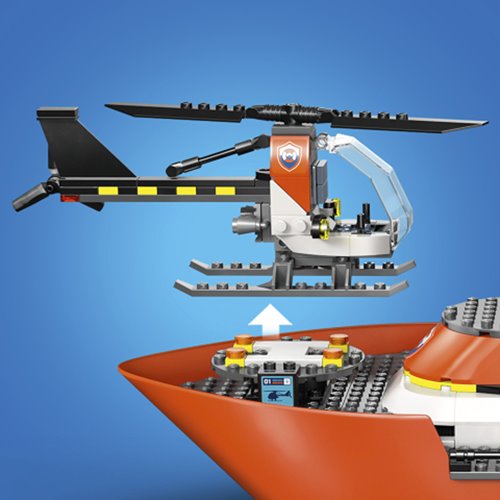 LEGO City 60504 Coast Guard Rescue Boat & Helicopter