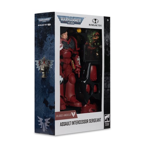 Warhammer 40,000 Wave 11 Blood Angel Assault Intercessor Sergeant 7-Inch Scale Action Figure