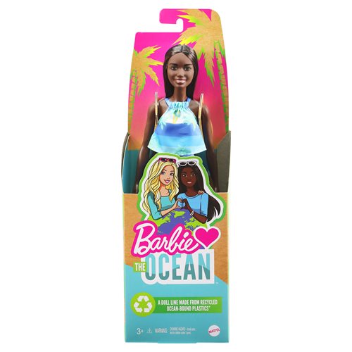 Barbie Loves the Ocean Doll in Ocean Print Top and Skirt