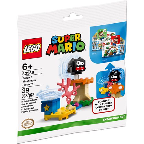 LEGO 30389 Super Mario Fuzzy and Mushroom Platform Expansion Set