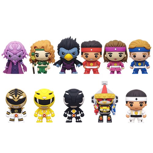 Power Ranger Series 2 3D Foam Bag Clip Random 6-Pack