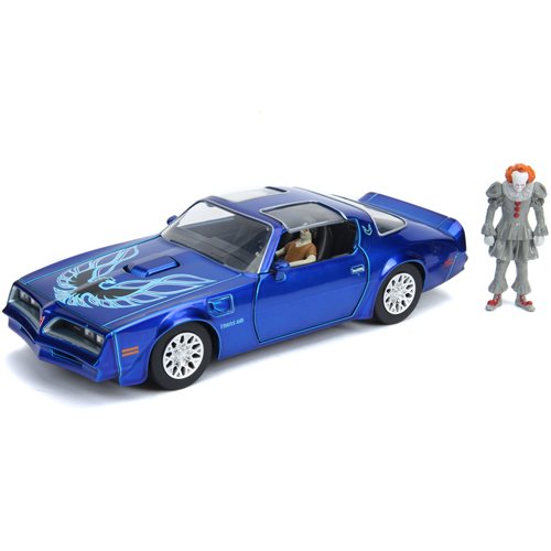 It: Chapter Two 1977 Pontiac Firebird 1:24 Scale Die-Cast Metal Vehicle with Pennywise Figure