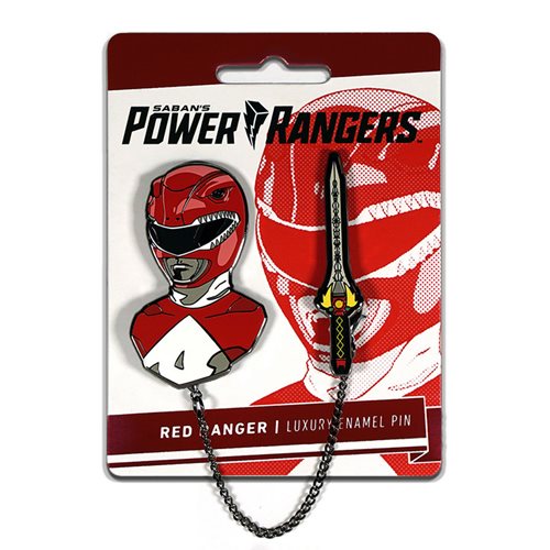 Mighty Morphin Power Rangers Red Ranger Lapel Pin Set