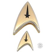 Star Trek: Discovery Enterprise Command Badge and Pin Set
