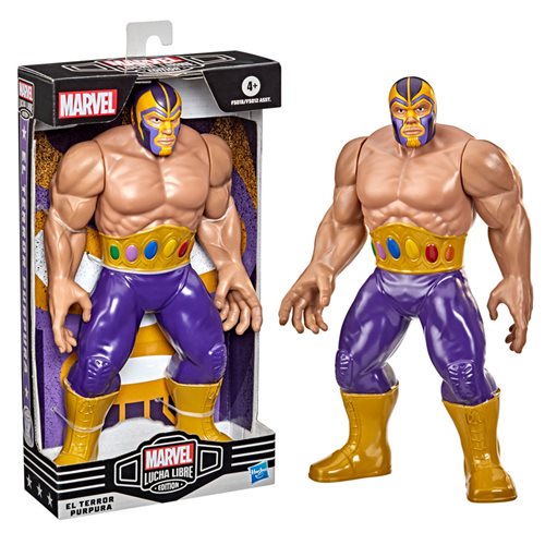 Marvel Lucha Libre El Terror Purpura Thanos 9-Inch Action Figure