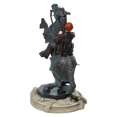 Harry Potter Ron Weasley on Chess Horse Statue