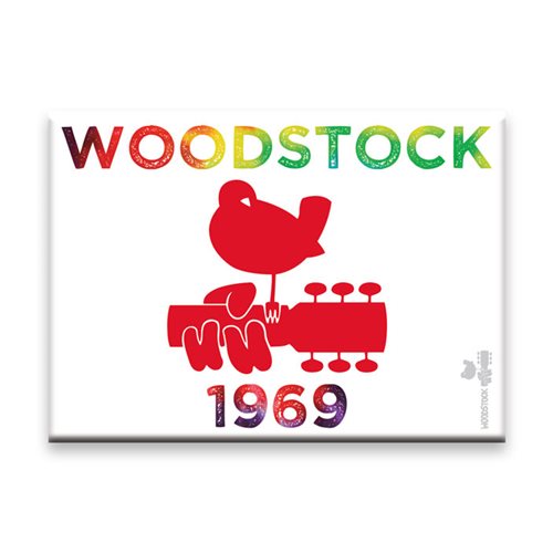 Woodstock Tie Dye Dove Flat Magnet