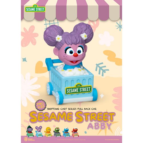Sesame Street Shopping Cart Pull Back Car Series PBC-031 Vehicle Blind Box Case of 6