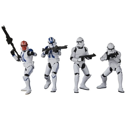 Star Wars The Vintage Collection Phase II Clone Trooper 3 3/4-Inch Action Figure 4-Pack