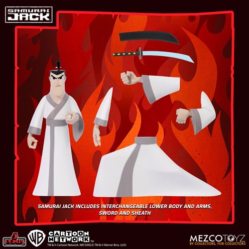 Samurai Jack 5 Points Action Figure Deluxe Set of 3