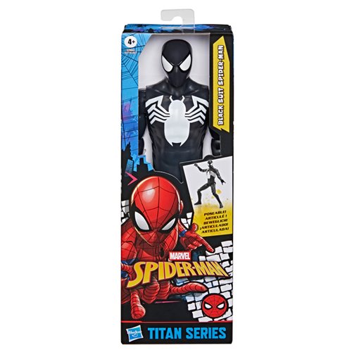 Spider-Man Titan Series Spider-Man Black Suit 12-Inch Action Figure