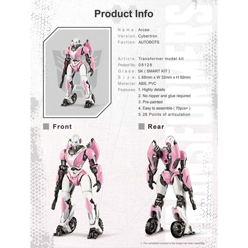 Transformers: Bumblebee Arcee Model Kit