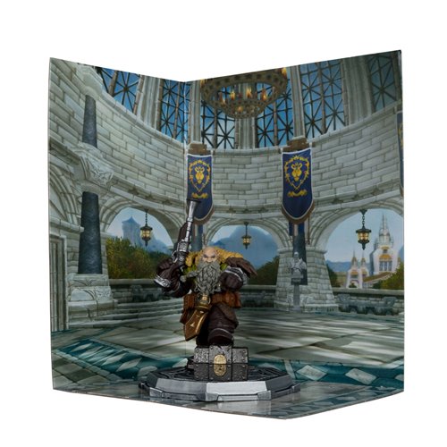World of Warcraft Wave 2 Dwarf Hunter Beast Master and Marksman 1:12 Scale Posed Figure