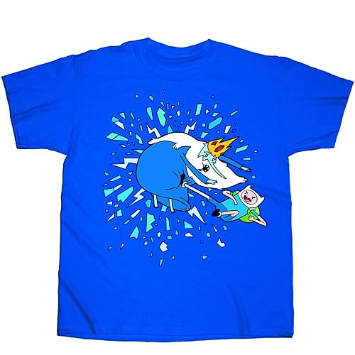 Adventure Time Finn vs. Ice King Blue T-Shirt