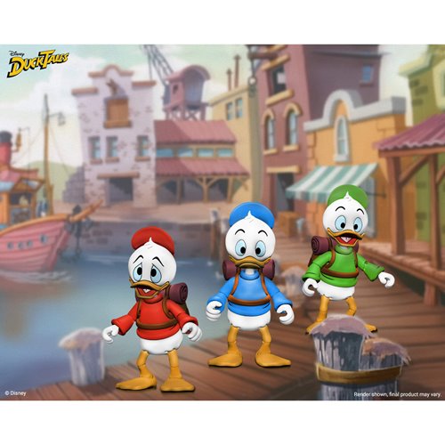 DuckTales Ultimate Huey, Dewey, and Louie 7-Inch Scale Action Figure 3-Pack