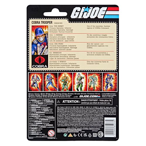 G.I. Joe Retro 3 3//3-Inch Action Figures Wave 1 Case of 6