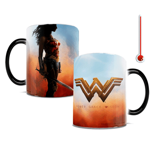 Wonder Woman Power Grace Wisdom Morphing Mug