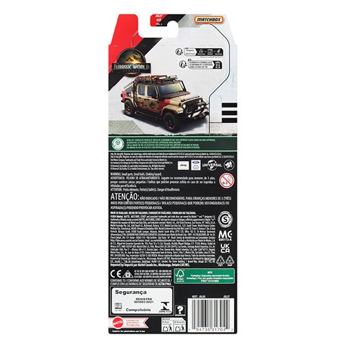 Matchbox Jurassic World 5-Pack 2025 Mix 1A Case of 12